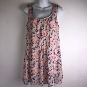 Love reign pink floral sun dress small